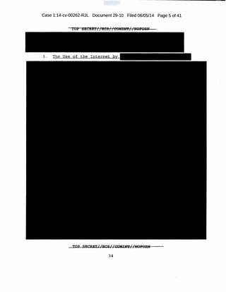 Case 1:14-cv-00262-RJL Document 29-10 Filed 06/05/14 Page 5 of 41
TOP SECRli:'l'//HCS//COMINT//NOFORN
34
 