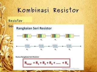 Kombinasi Resistor
Resistor
Seri
 