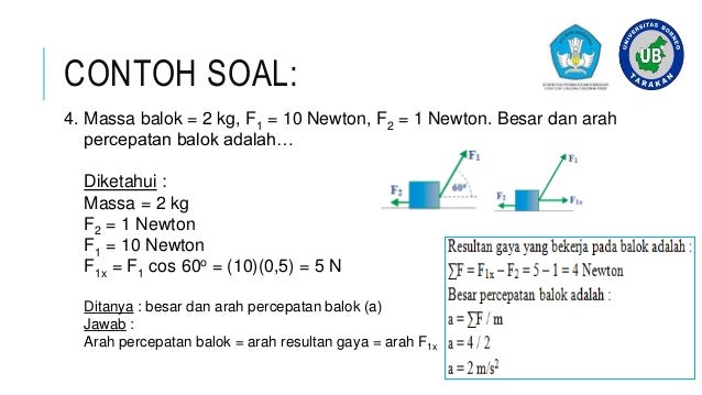 Contoh soal fisika dasar 1 universitas