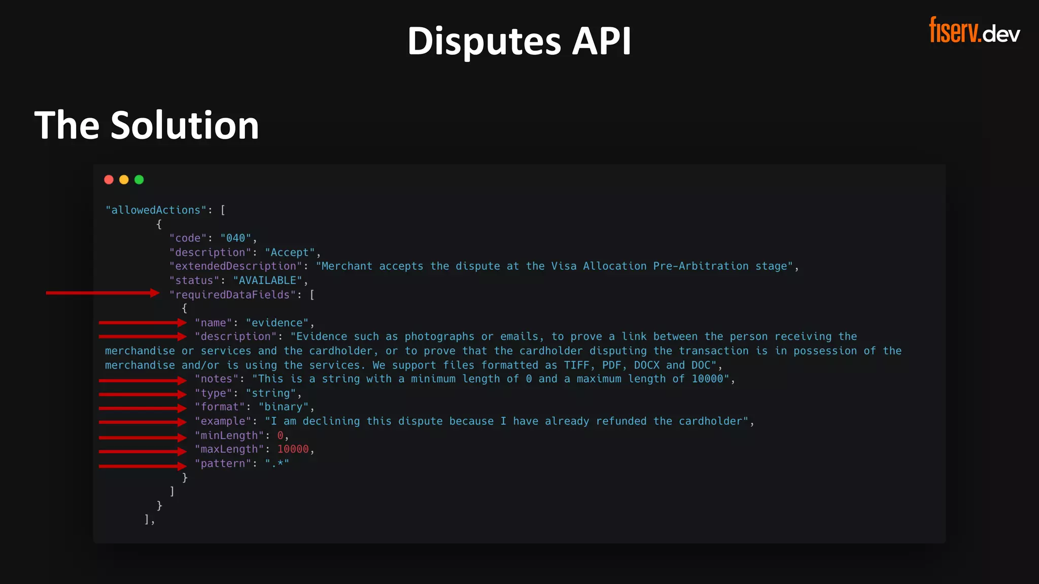14 © 2022 Fiserv, Inc. or its affiliates. | FISERV PUBLIC
Recognized by Fast Company
World’s Most Innovative Companies 2022
Disputes API
The Solution
 