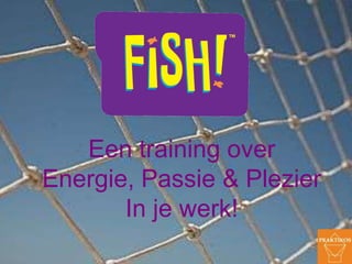 Een training over Energie, Passie & Plezier In je werk! 