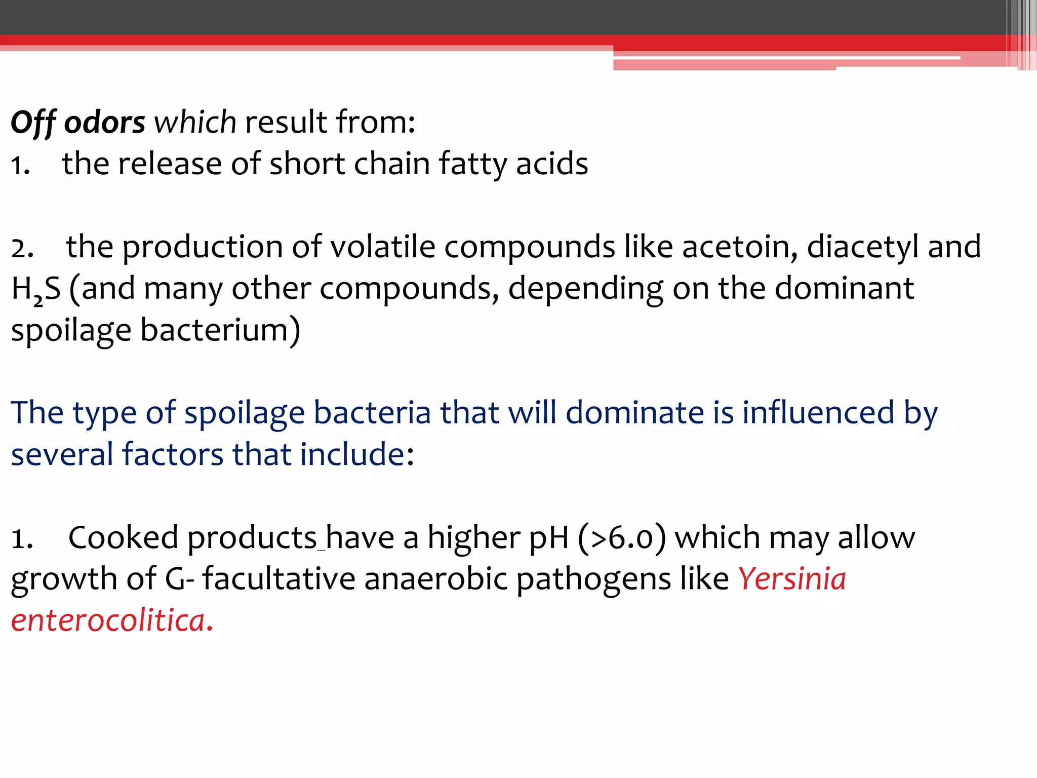 SPOILAGE OF FISH AND MEAT PRODUCTS BY MICROBES | PPTX | Chemistry | Science