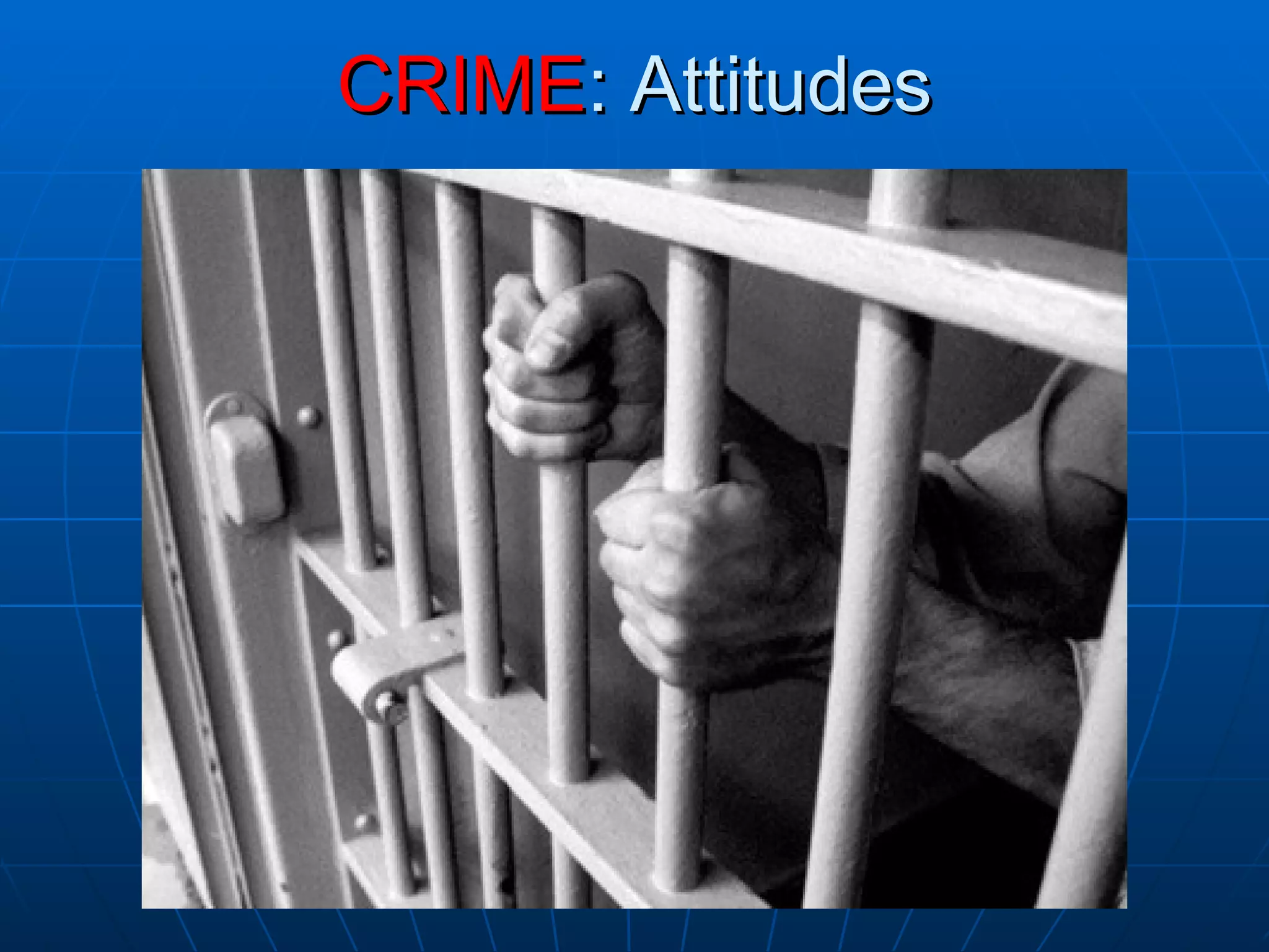 CRIME : Attitudes 
