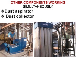 OTHER COMPONENTS WORKING
SIMULTANEOUSLY
Dust aspirator
 Dust collector
 