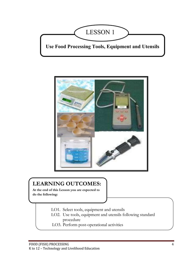 Fish Processing Learning Module