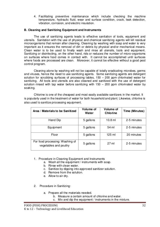 Fish Processing Learning Module at Juan Munoz blog