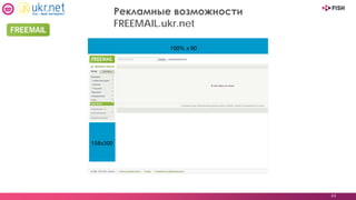 44
Рекламные возможности
FREEMAIL.ukr.net
 