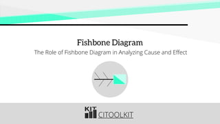 CITOOLKIT
Fishbone Diagram
The Role of Fishbone Diagram in Analyzing Cause and Effect
 