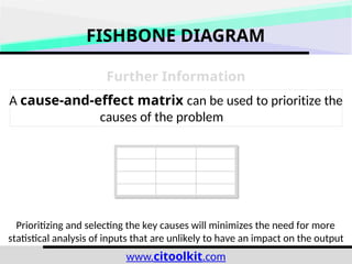 Fishbane Matrix Fishbone Diagram - Continuous Improvement Toolkit | PPTX