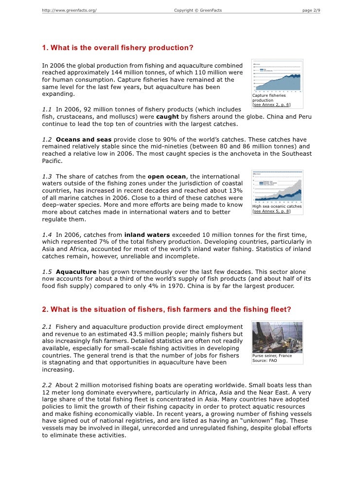 Scientific Facts on Fisheries