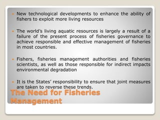conclusion
 In a country like India with an active fishers population of over
a million without meaningful alternative jo...