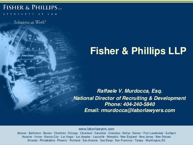 fisher phillips llp power point fisher phillips llp