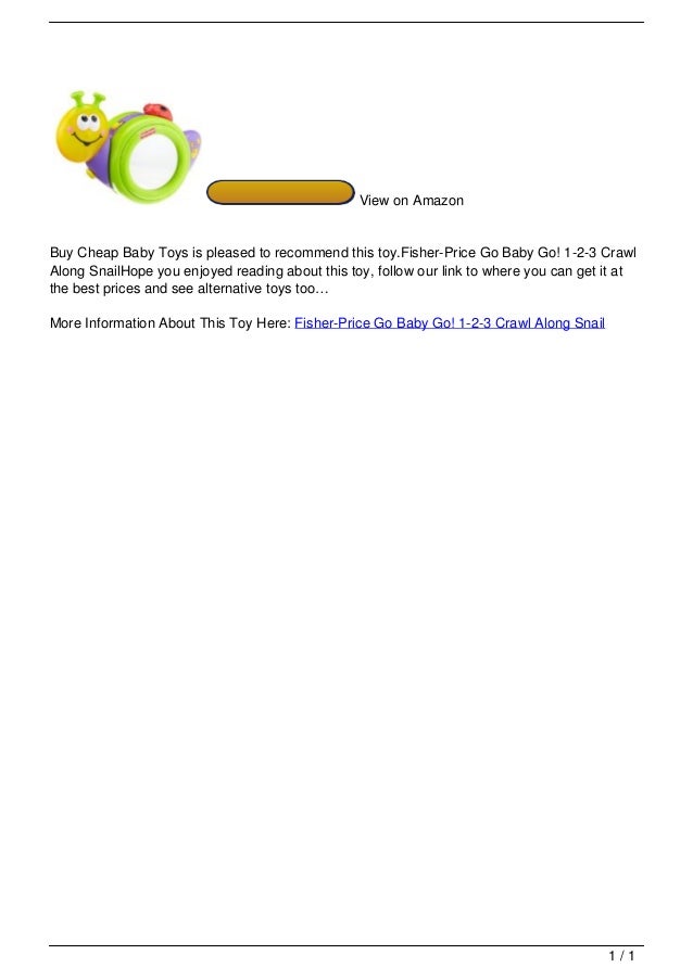 fisher price go baby go snail