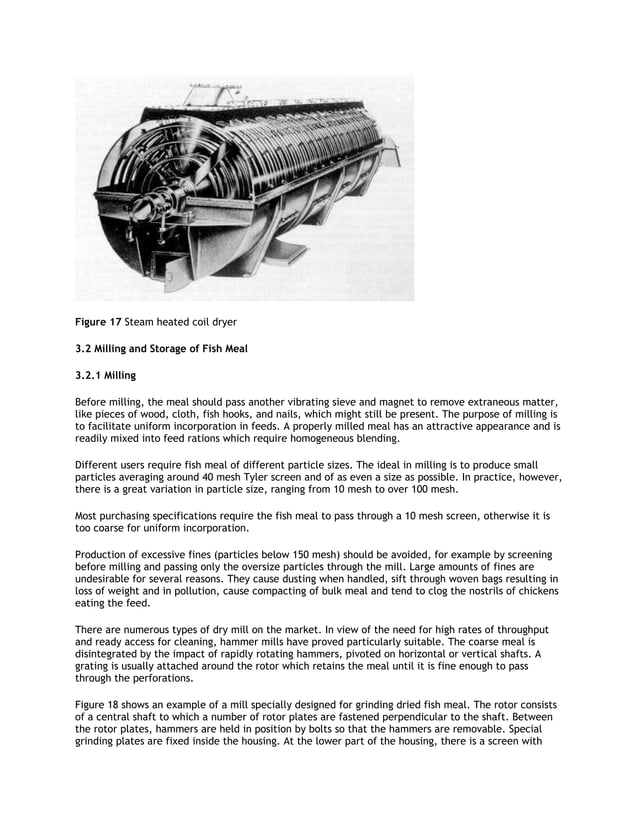 FISH FEED FORMULATION AND PRODUCTION