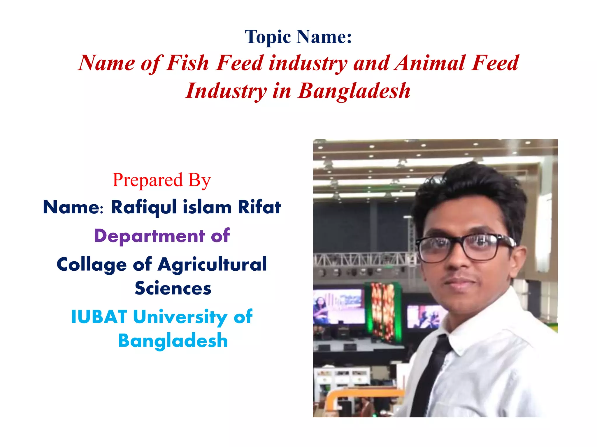 Name of Fish Feed and Animal Feed Industry in Bangladesh | PPTX