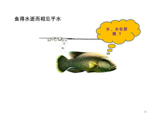 水 ,  水在那裡  ? 鱼得水逝而相忘乎水 