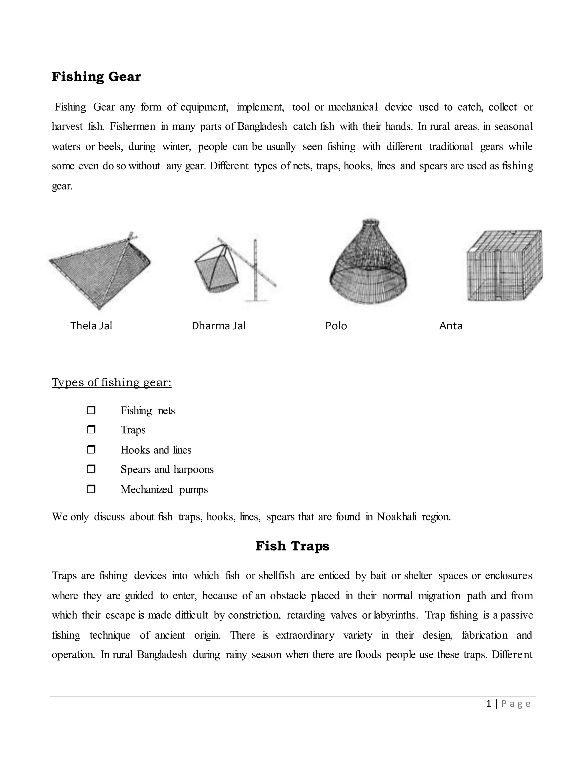 Fishing gear without net | DOCX