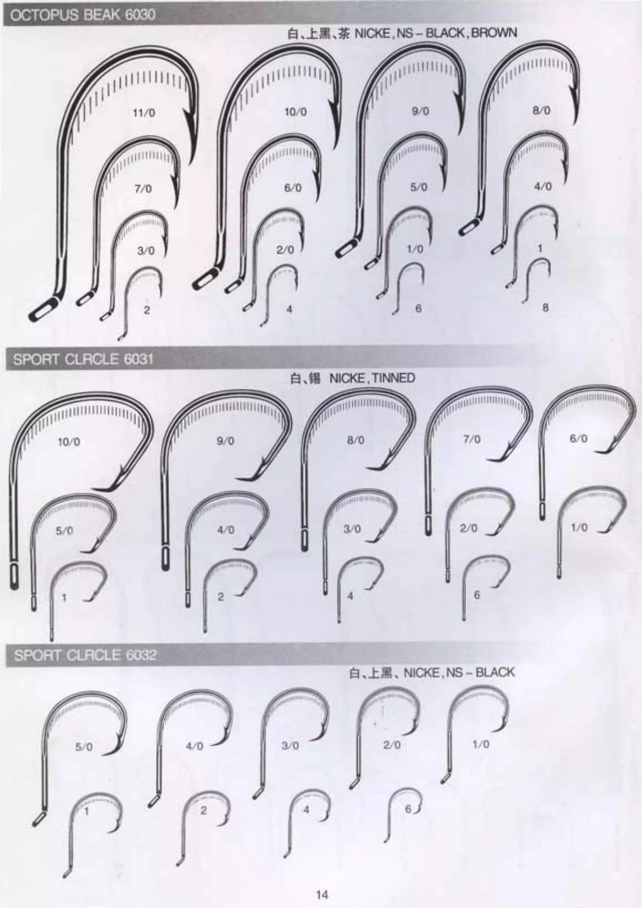 Fishing hook catalogue PDF