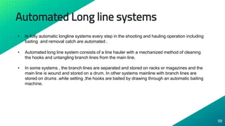 Automatic Longlining Fishing systems and harvesting machines | PPTX