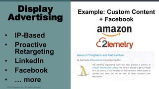 Market * Company * People * Relationships
History * Connections * Door Openers
©2016 Engagio, Inc. All rights reserved.
Three most important factors in enterprise decision:
• Knowledge and understanding of my unique business issues
• Knowledge and understanding of my industry
• Fresh ideas to advance my business
ITSMA
“75% of executives will read unsolicited
marketing materials that contain ideas
that might be relevant to their business.”75%
25%
Yes
No
 