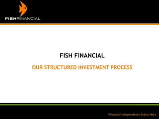 FISH FINANCIAL OUR STRUCTURED INVESTMENT PROCESS 