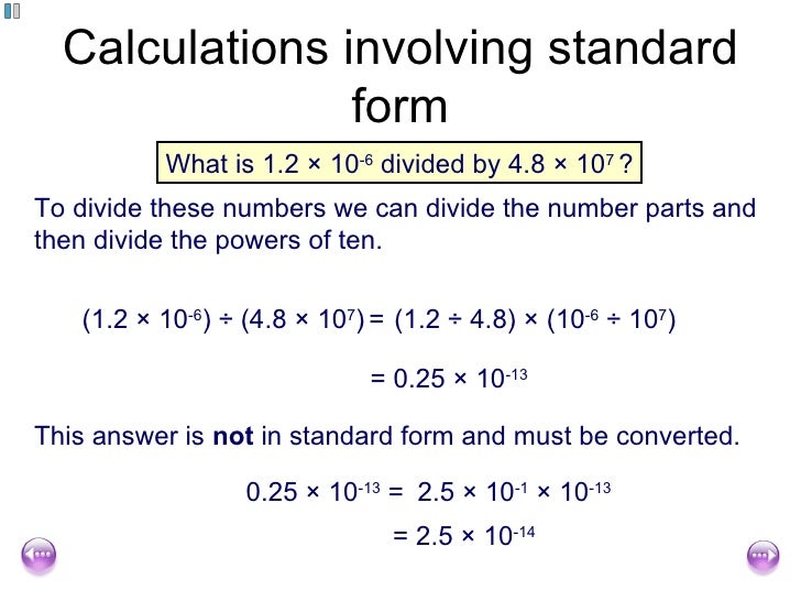 fishlock lesson one standard form what is standard form