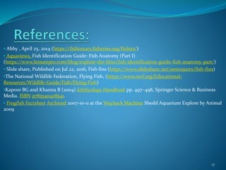 Fish morphology - fish fins | PPTX