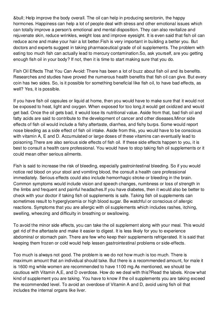 Secrets of pharmaceutical grade fish oil