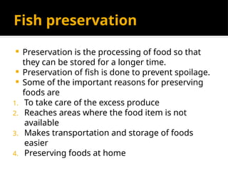 Fish Processing and Preservation/Post harvesting care of Fish.pptx