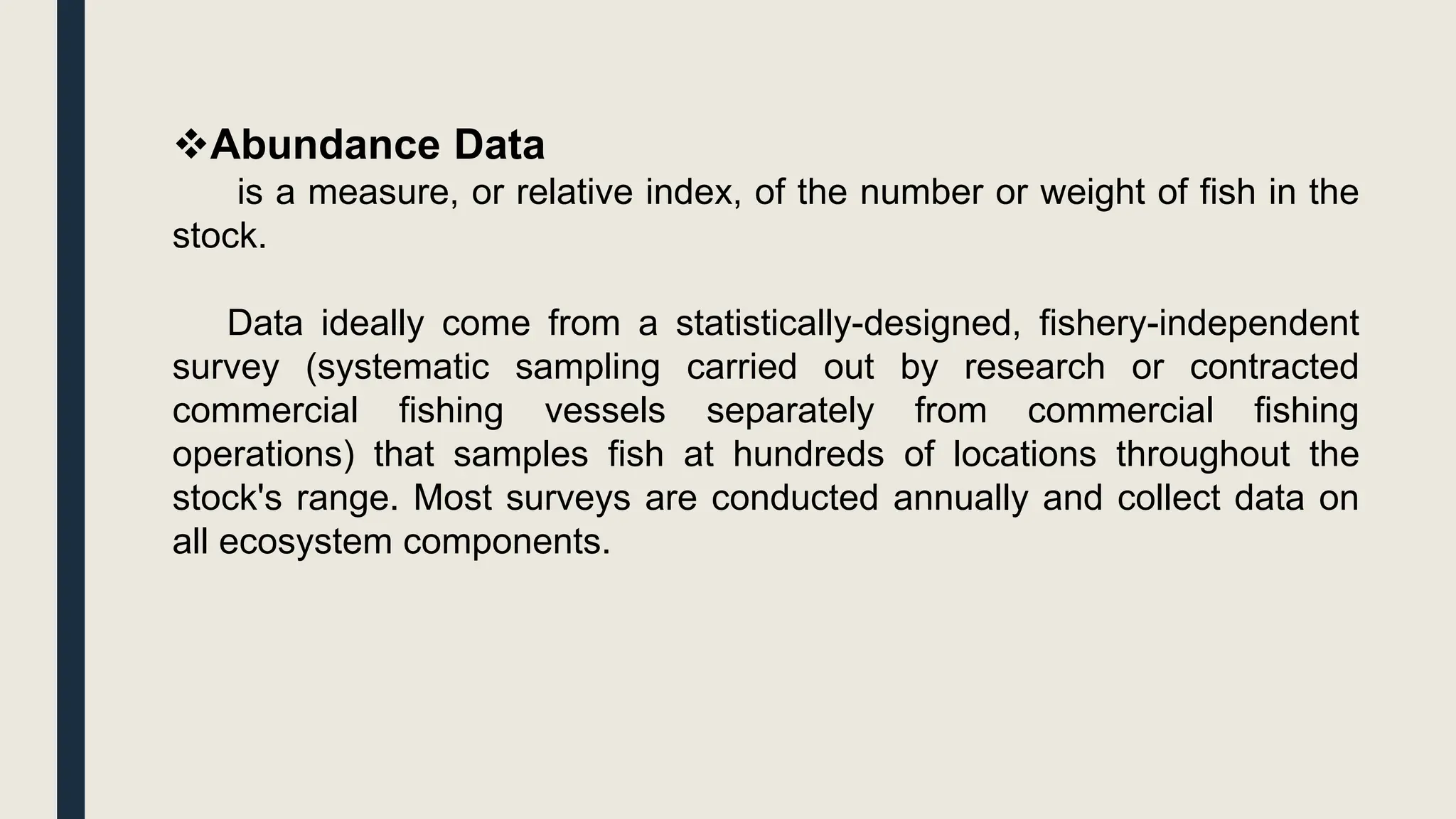 Fish Stock Assessment in the Philippines. Chapter 1 | PPTX