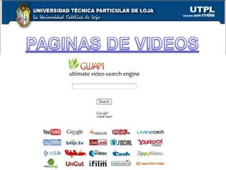 PAGINAS DE VIDEOS