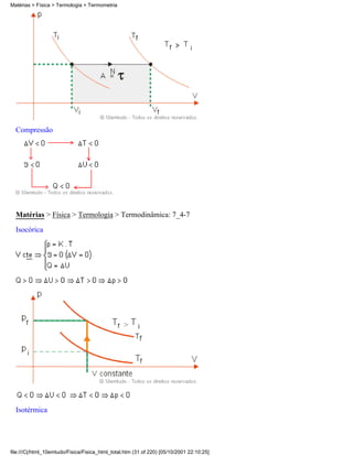 Compressão
Matérias > Física > Termologia > Termodinâmica: 7_4-7
Isocórica
Isotérmica
Matérias > Física > Termologia > Termometria
file:///C|/html_10emtudo/Fisica/Fisica_html_total.htm (31 of 220) [05/10/2001 22:10:25]
 