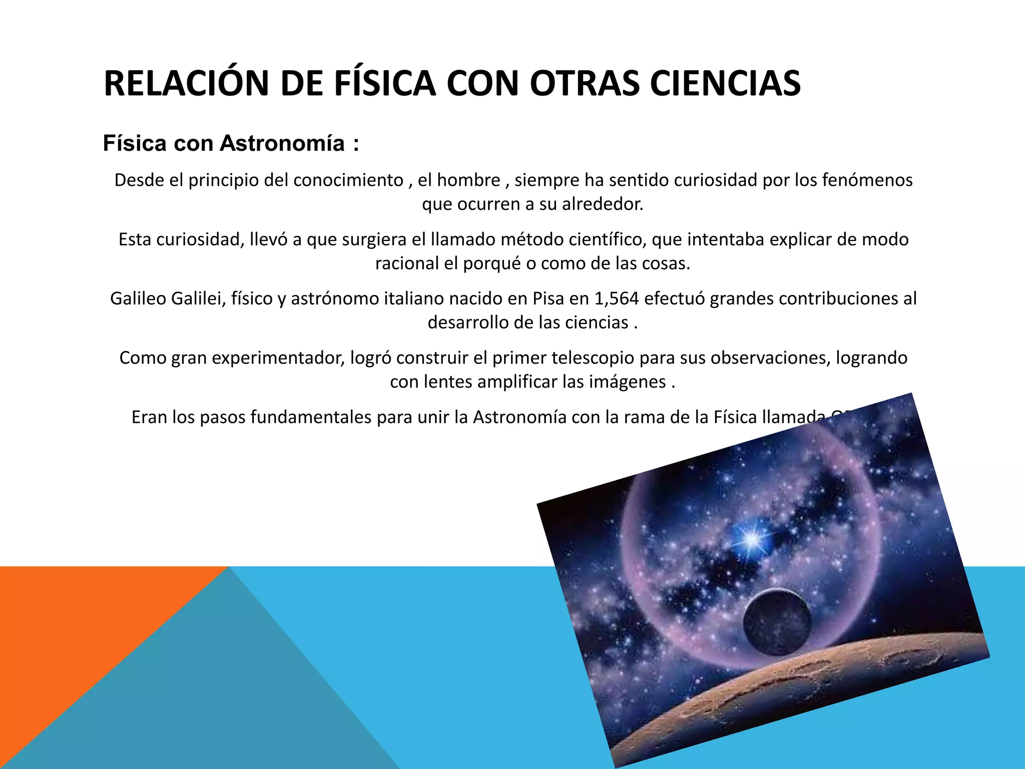 Física y la relación con otras ciencias | PPTX | Physics | Science