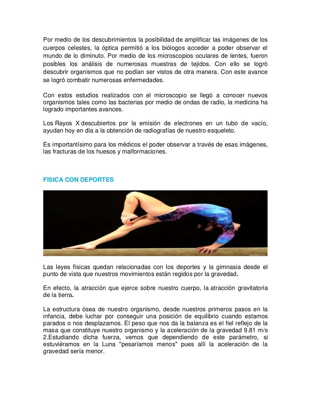 FÍSICA Y SU RELACIÓN CON OTRAS