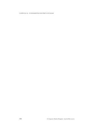 CAP´ITULO 19. FUNDAMENTOS DE F´ISICA NUCLEAR
136 (C) Ignacio Mart´ın Bragado. imartin@ele.uva.es
 