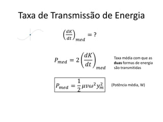Taxa de Transmissão de Energia

Taxa média com que as
duas formas de energia
são transmitidas

(Potência média, W)

 