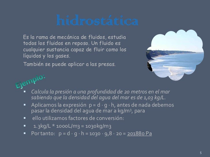 Fisica 2. hidraulica