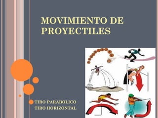 MOVIMIENTO DE PROYECTILES TIRO PARABOLICO TIRO HORIZONTAL 