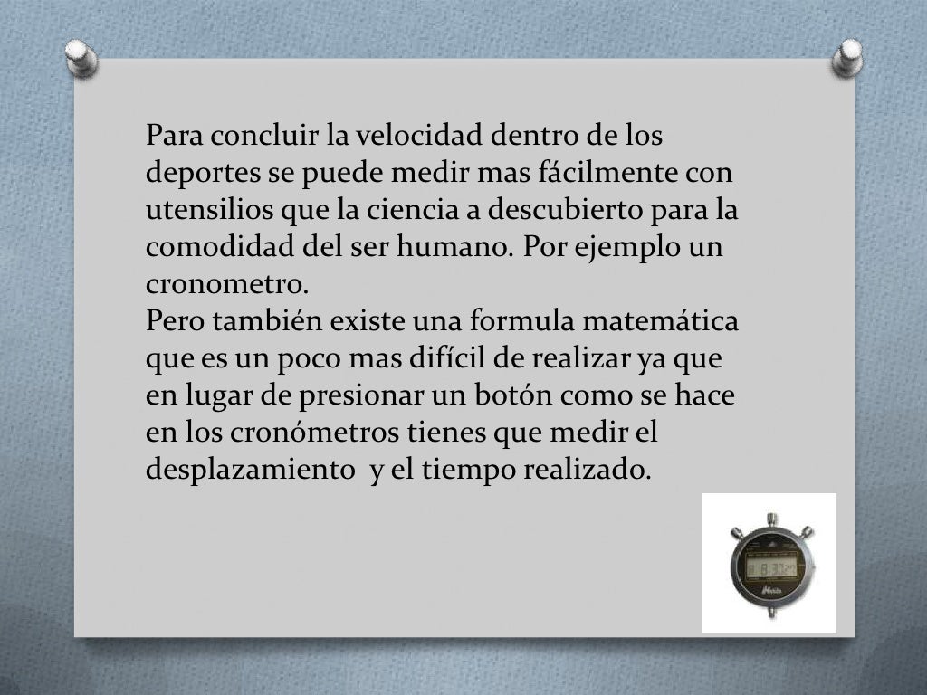  como Se Mide La Velocidad En Los Deportes 