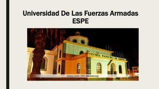 Universidad De Las Fuerzas Armadas
ESPE
 