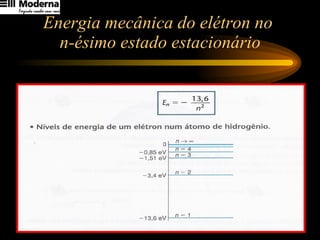 Energia mecânica do elétron no  n-ésimo estado estacionário 