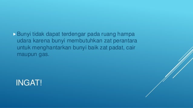 Cepat Rambat Gelombang Bunyi