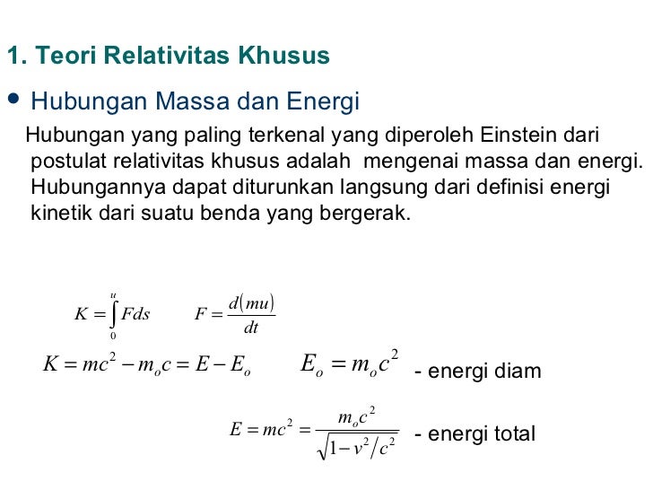 Rumus Fisika Modern