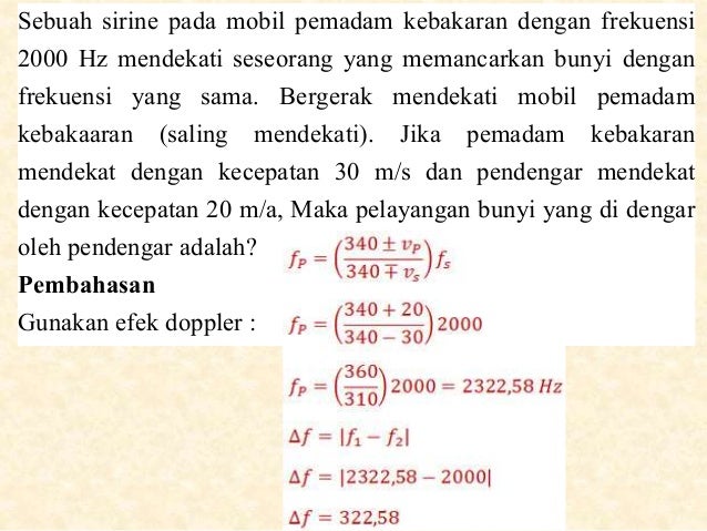efek doppler &amp; pelayangan bunyi