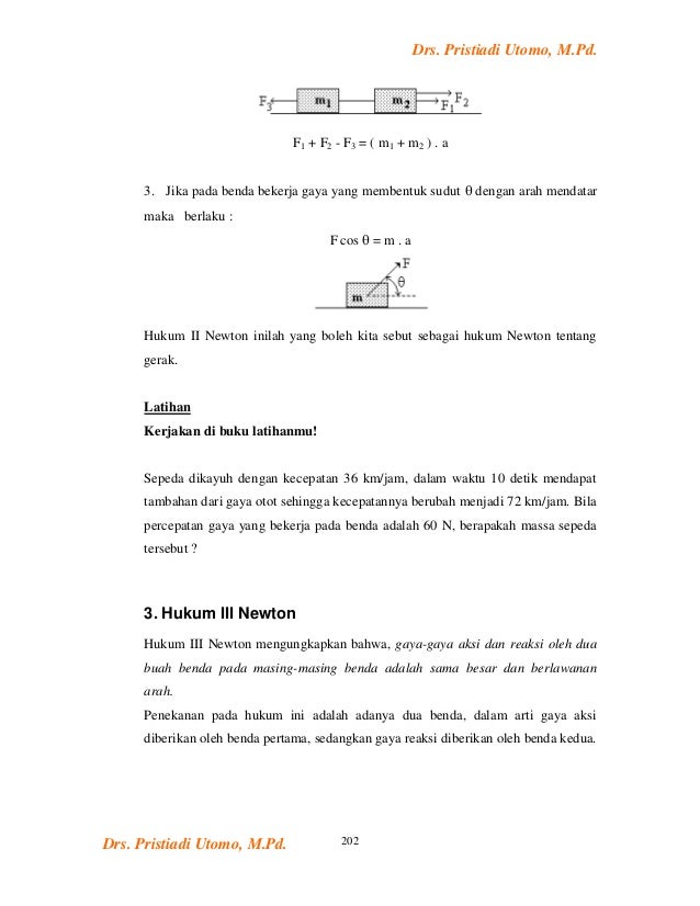 Fisika hukum newton