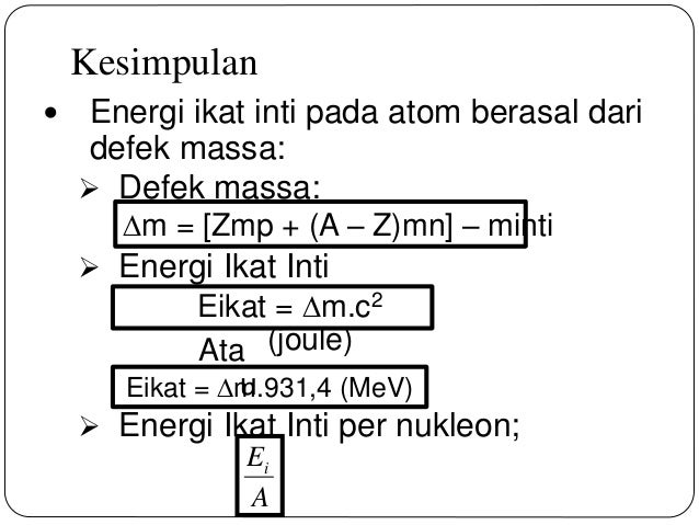 Contoh Soal Fisika Energi Ikat