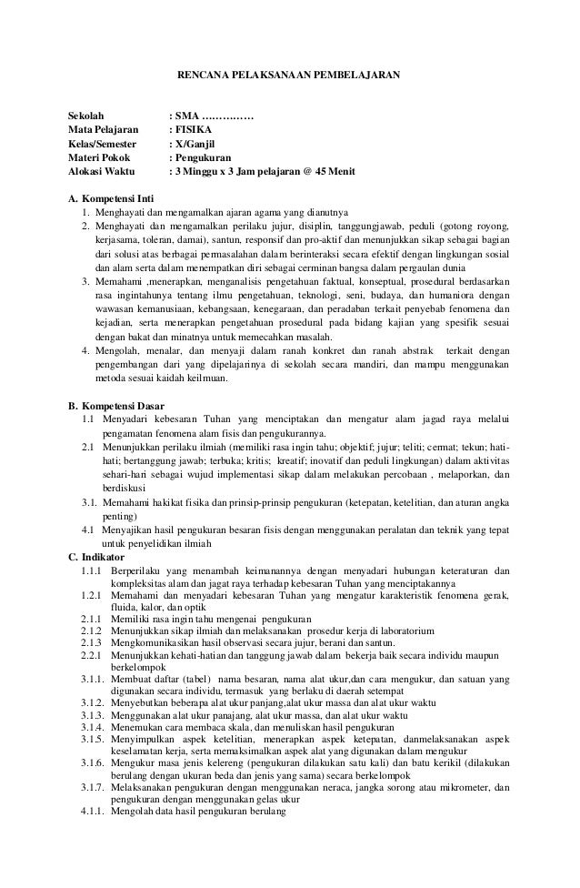 Contoh Makalah Besaran Dan Turunan Fisika Kelas X Asik