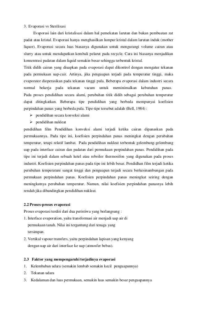 Fisika kesehatan evaporasi dan radiasi