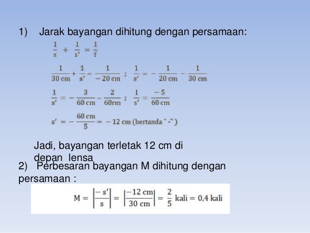 Lensa Cembung Cekung