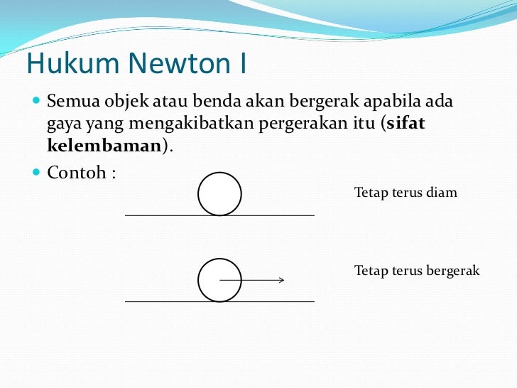 Contoh Hukum 1 Newton Dalam Kehidupan Sehari2 - Contoh Up